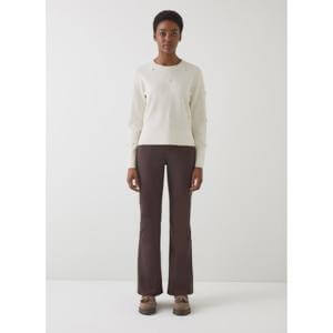 L.K. Bennett Buttercup Ivory Pearl Beaded Milano Sweater